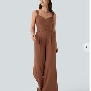 Halara brown jumpsuit